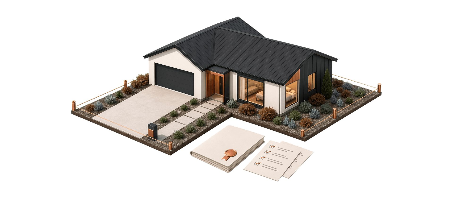 Illustrated Canterbury new-build home finance planning